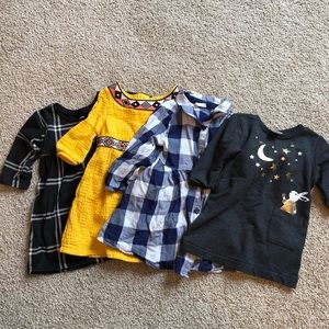 Girls long sleeve dress bundle